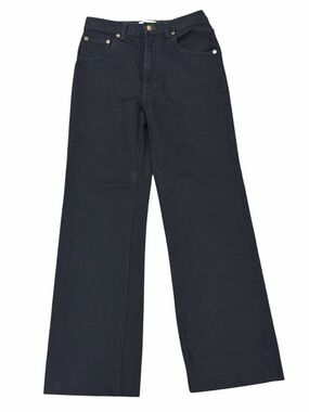 Alexa Chung Madewell Wide Leg Black Jeans